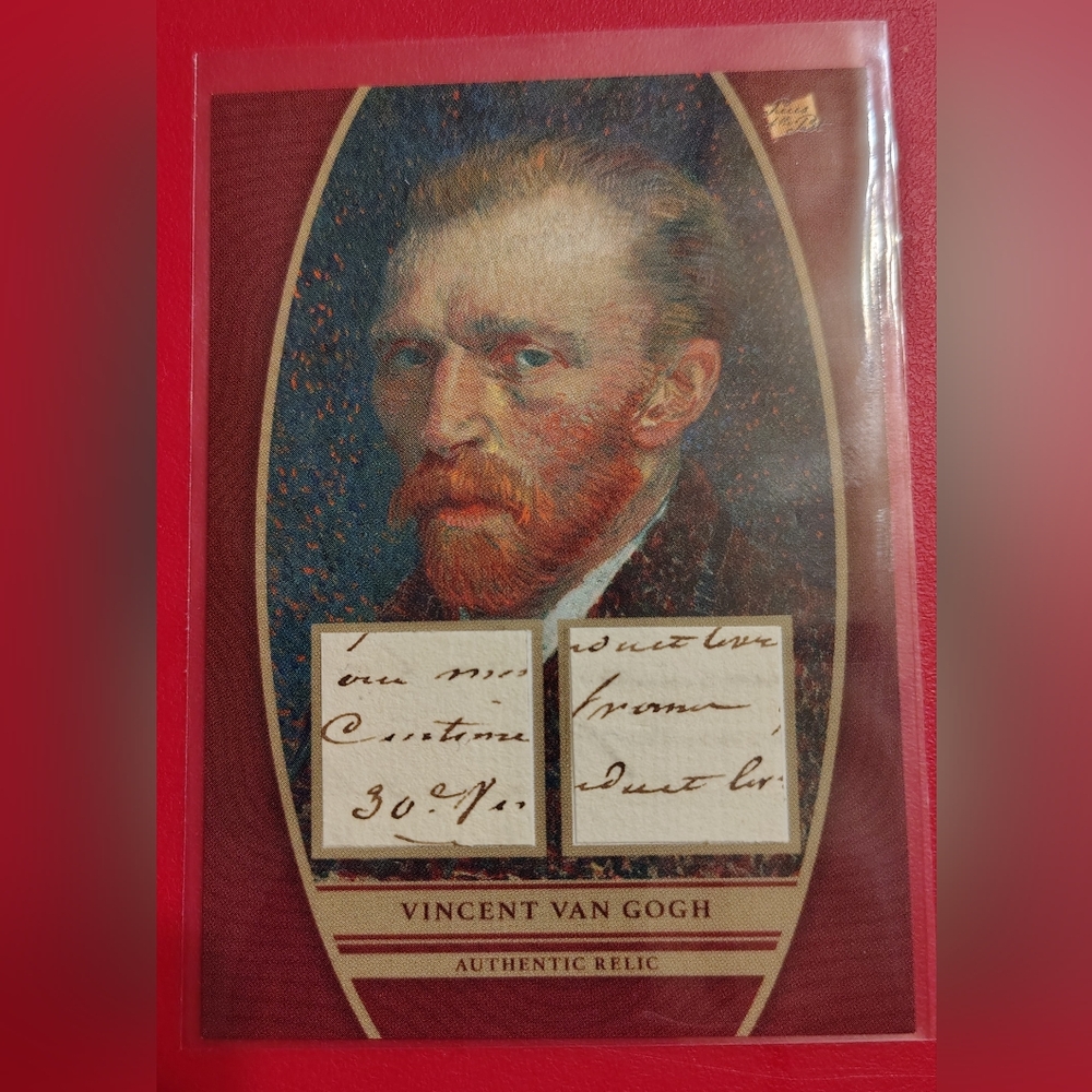 Vincent Van Gogh 2024 Pieces of the Past Authentic Relic #DR-VVG